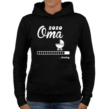 Damen Hoodie - Oma 2020 loading schwarz-weiss L