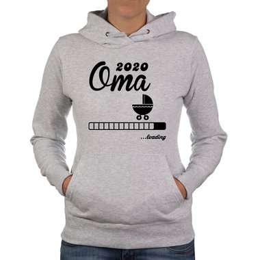 Damen Hoodie - Oma 2020 loading schwarz-weiss L