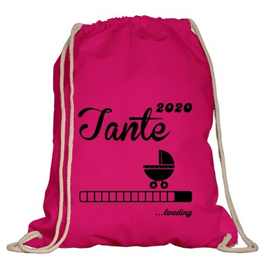 Turnbeutel - Tante 2020 loading apfelgrn-fuchsia