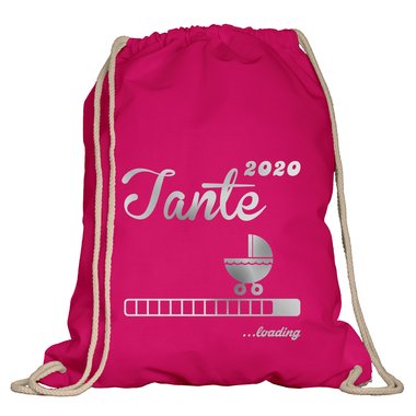 Turnbeutel - Tante 2020 loading apfelgrn-fuchsia