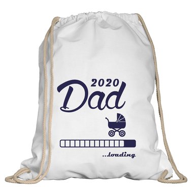 Turnbeutel - Dad 2020 loading apfelgrn-schwarz