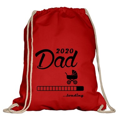 Turnbeutel - Dad 2020 loading weiss-schwarz