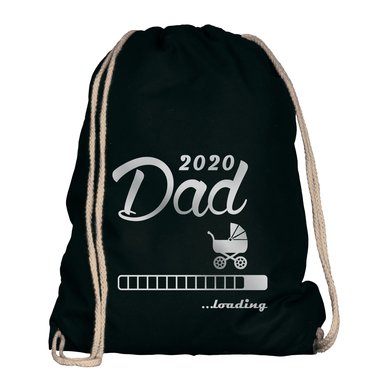 Turnbeutel - Dad 2020 loading weiss-schwarz