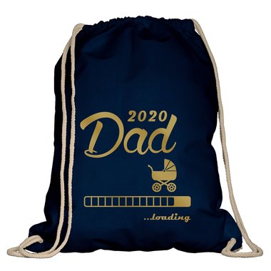 Turnbeutel - Dad 2020 loading weiss-schwarz