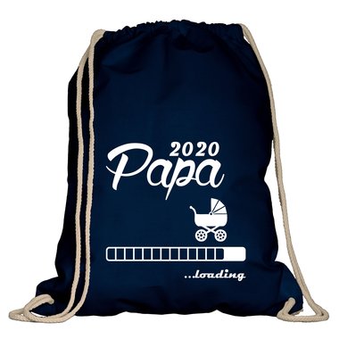 Turnbeutel - Papa 2020 loading apfelgrn-schwarz