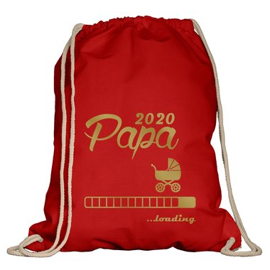 Turnbeutel - Papa 2020 loading weiss-schwarz