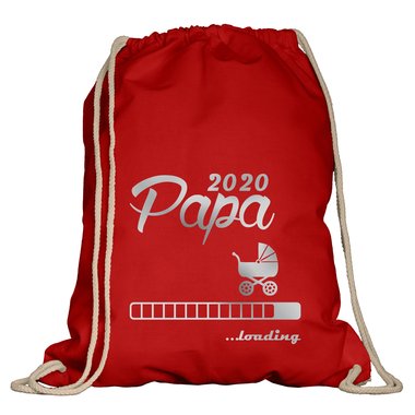 Turnbeutel - Papa 2020 loading weiss-schwarz