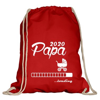 Turnbeutel - Papa 2020 loading weiss-schwarz