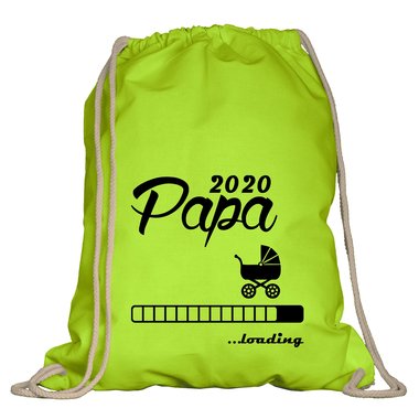 Turnbeutel - Papa 2020 loading weiss-schwarz