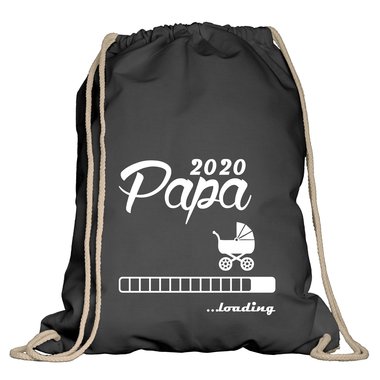 Turnbeutel - Papa 2020 loading weiss-schwarz