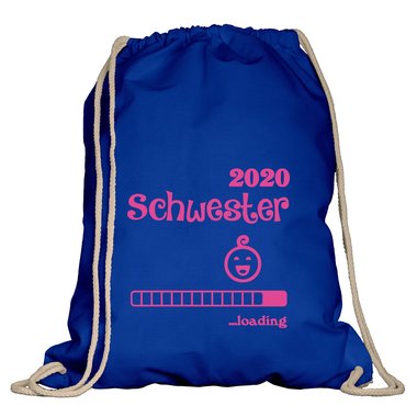 Turnbeutel - Schwester 2020 loading weiss-schwarz