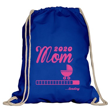 Turnbeutel - Mom 2020 loading weiss-schwarz