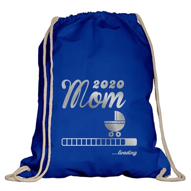 Turnbeutel - Mom 2020 loading weiss-schwarz