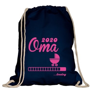 Turnbeutel - Oma 2020 loading apfelgrn-fuchsia