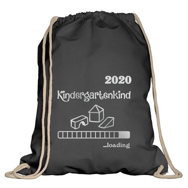 Turnbeutel - Kindergartenkind 2020 loading apfelgrn-dunkelblau