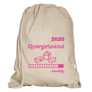 Turnbeutel - Kindergartenkind 2020 loading apfelgrn-dunkelblau