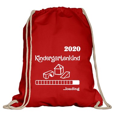 Turnbeutel - Kindergartenkind 2020 loading apfelgrn-dunkelblau