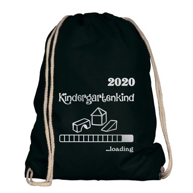 Turnbeutel - Kindergartenkind 2020 loading apfelgrn-dunkelblau