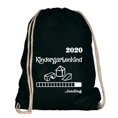 Turnbeutel - Kindergartenkind 2020 loading apfelgrn-dunkelblau