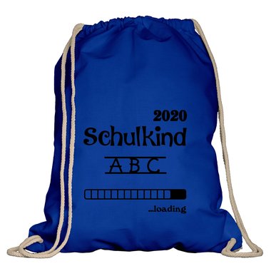 Turnbeutel - Schulkind 2020 loading weiss-schwarz