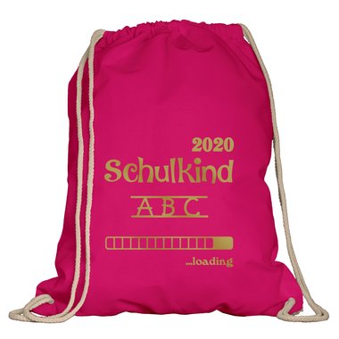 Turnbeutel - Schulkind 2020 loading weiss-schwarz