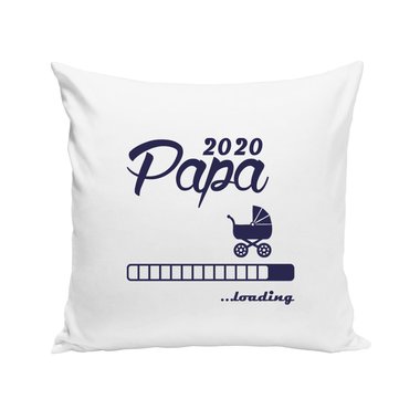 Kissen - Papa 2020 loading apfelgrn-dunkelblau