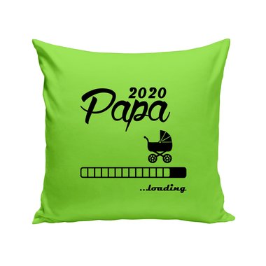 Kissen - Papa 2020 loading apfelgrn-dunkelblau