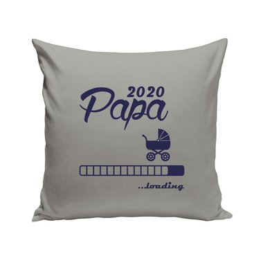 Kissen - Papa 2020 loading apfelgrn-dunkelblau