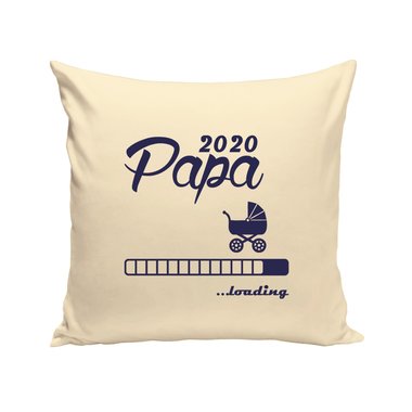 Kissen - Papa 2020 loading apfelgrn-dunkelblau