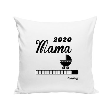 Kissen - Mama 2020 loading weiss-schwarz