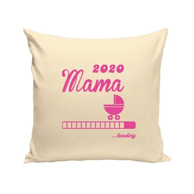 Kissen - Mama 2020 loading weiss-schwarz