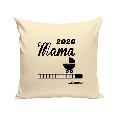 Kissen - Mama 2020 loading weiss-schwarz