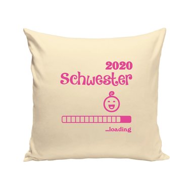 Kissen - Schwester 2020 loading apfelgrn-fuchsia