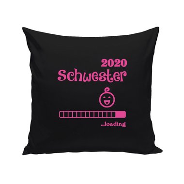 Kissen - Schwester 2020 loading apfelgrn-fuchsia