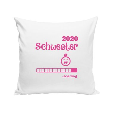 Kissen - Schwester 2020 loading apfelgrn-fuchsia