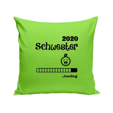 Kissen - Schwester 2020 loading weiss-schwarz