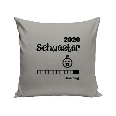 Kissen - Schwester 2020 loading weiss-schwarz