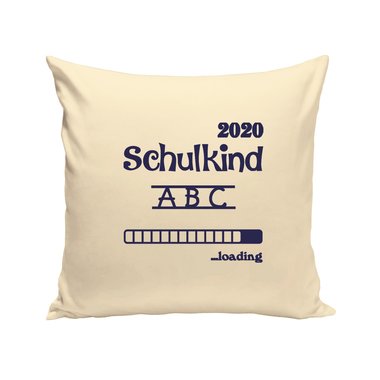 Kissen - Schulkind 2020 loading apfelgrn-dunkelblau