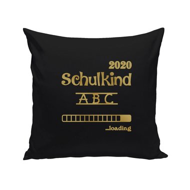 Kissen - Schulkind 2020 loading apfelgrn-dunkelblau