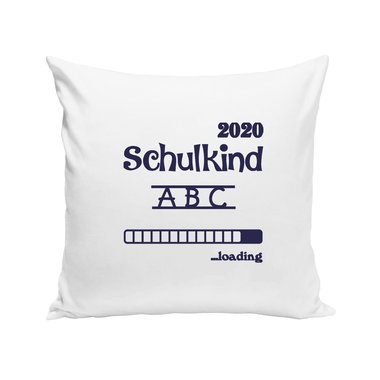 Kissen - Schulkind 2020 loading apfelgrn-dunkelblau