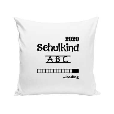 Kissen - Schulkind 2020 loading apfelgrn-dunkelblau