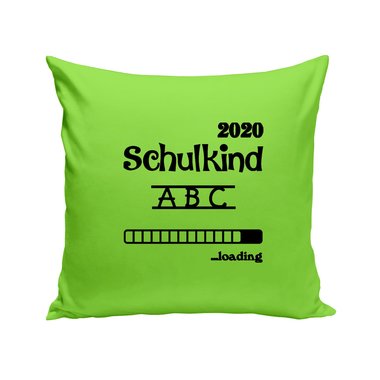 Kissen - Schulkind 2020 loading apfelgrn-dunkelblau