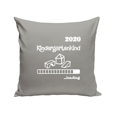 Kissen - Kindergartenkind 2020 loading apfelgrn-dunkelblau