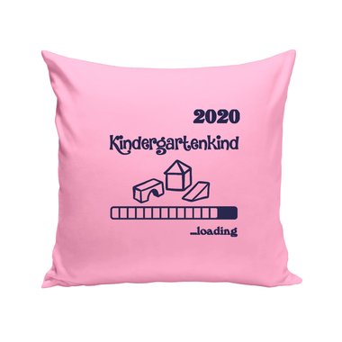 Kissen - Kindergartenkind 2020 loading apfelgrn-dunkelblau