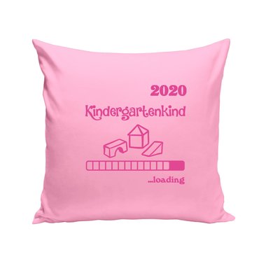 Kissen - Kindergartenkind 2020 loading apfelgrn-dunkelblau