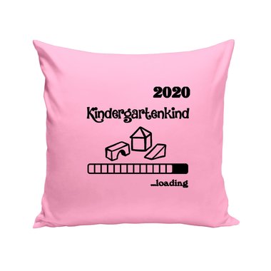 Kissen - Kindergartenkind 2020 loading apfelgrn-dunkelblau