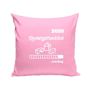 Kissen - Kindergartenkind 2020 loading apfelgrn-dunkelblau