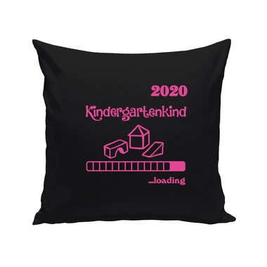 Kissen - Kindergartenkind 2020 loading apfelgrn-dunkelblau