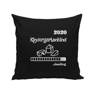 Kissen - Kindergartenkind 2020 loading apfelgrn-dunkelblau