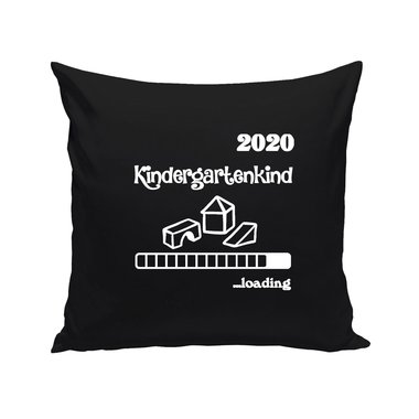 Kissen - Kindergartenkind 2020 loading apfelgrn-dunkelblau